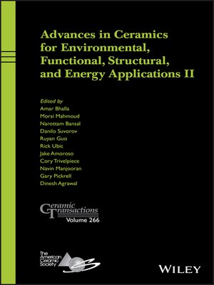 cover image of Advances in Ceramics for Environmental, Functional, Structural, and Energy Applications II